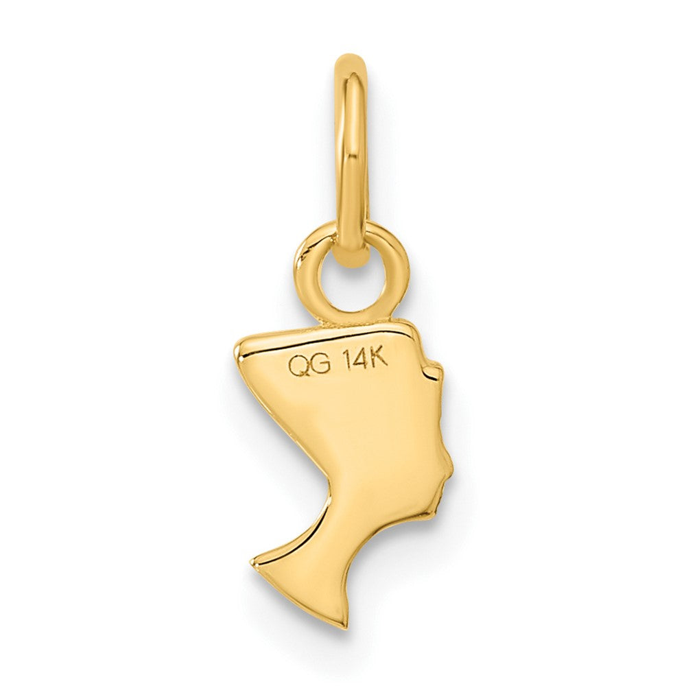 14K Gelbgold Nefertiti Charm
