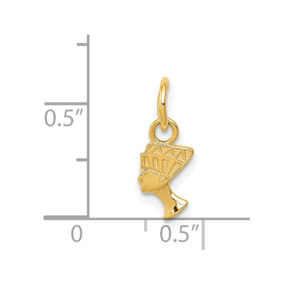 14K Gelbgold Nefertiti Charm