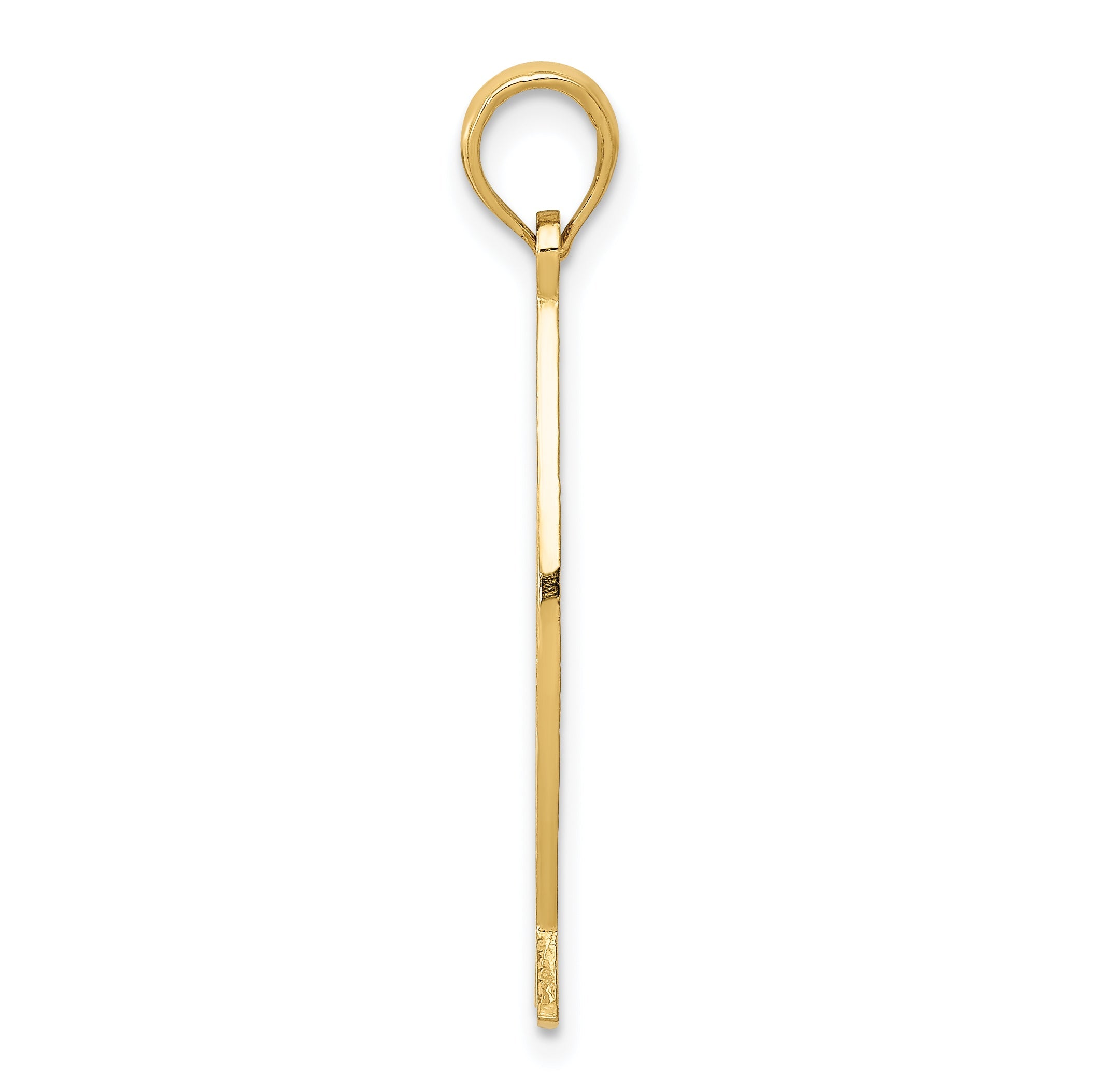 14K Gelbgold Ichthus Fisch mit Jesus Anhänger