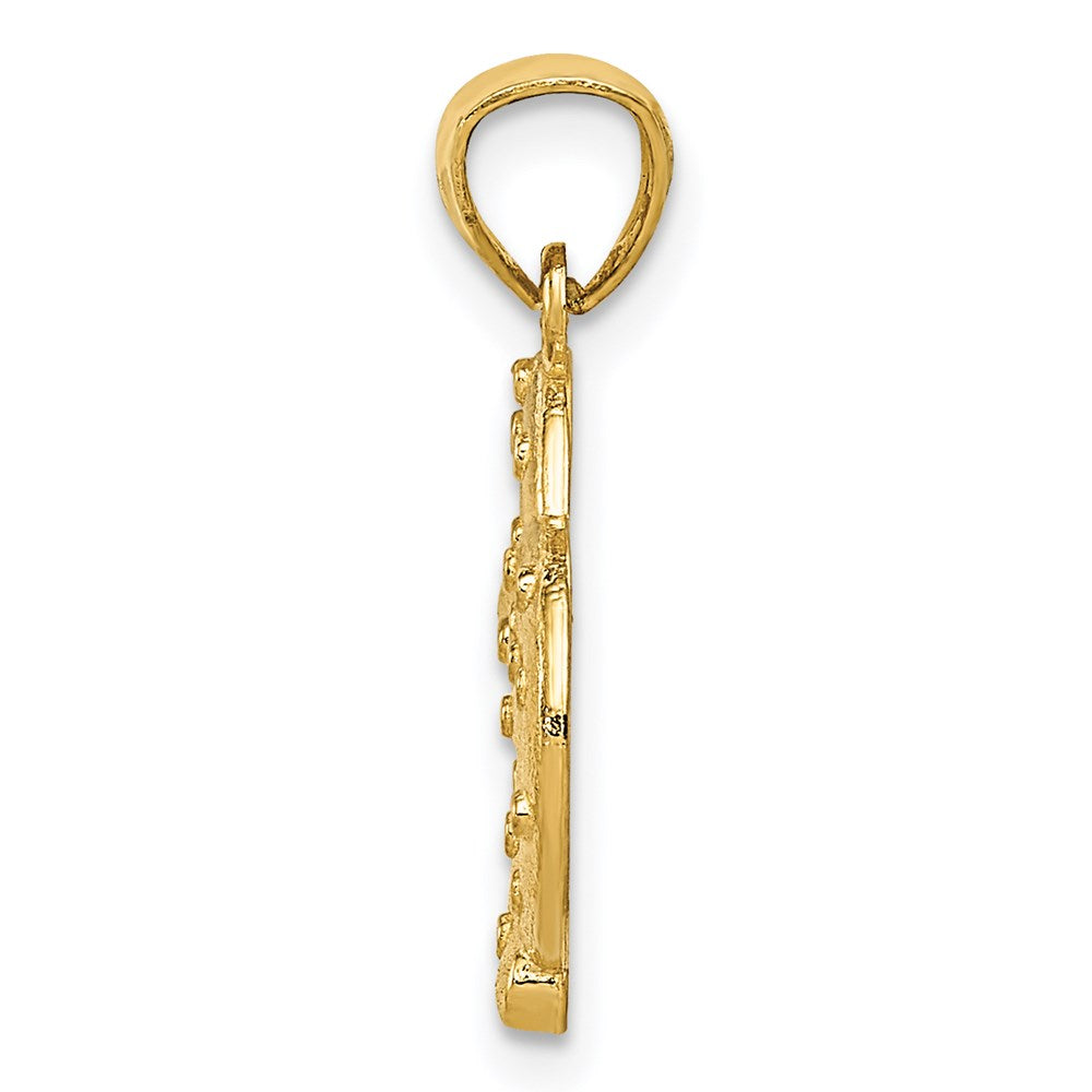 14K Gelbgold Pretzel Anhänger