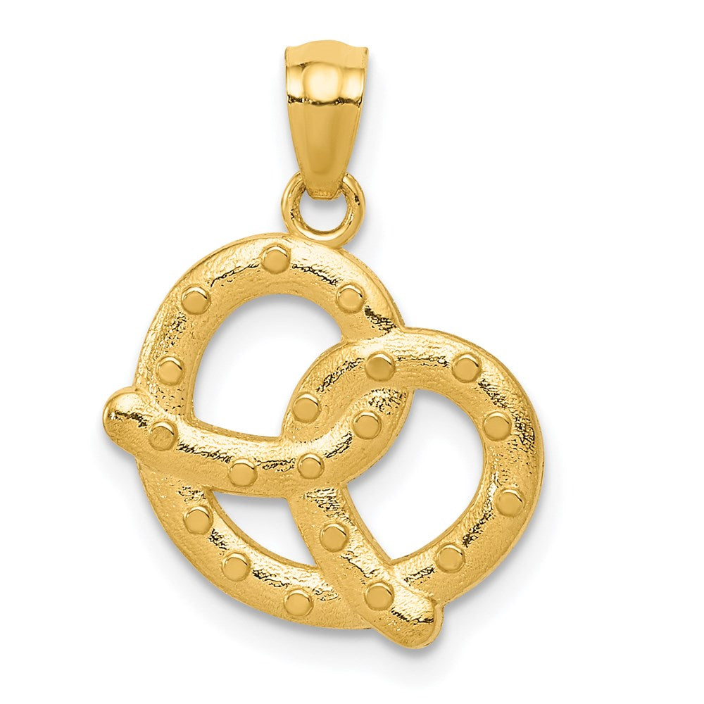14K Gelbgold Pretzel Anhänger