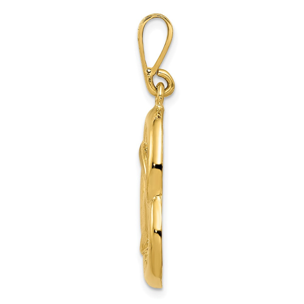 14K Gelbgold Brezel-Charm