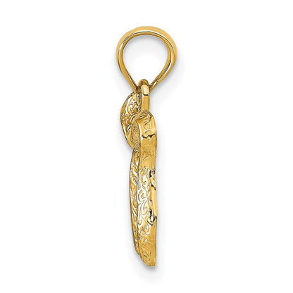 14K Gelbgold Chai Anhänger