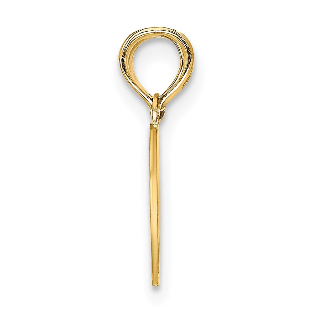 14K Gelbgold Wendbar Break Apart Mizpah Herz Charm