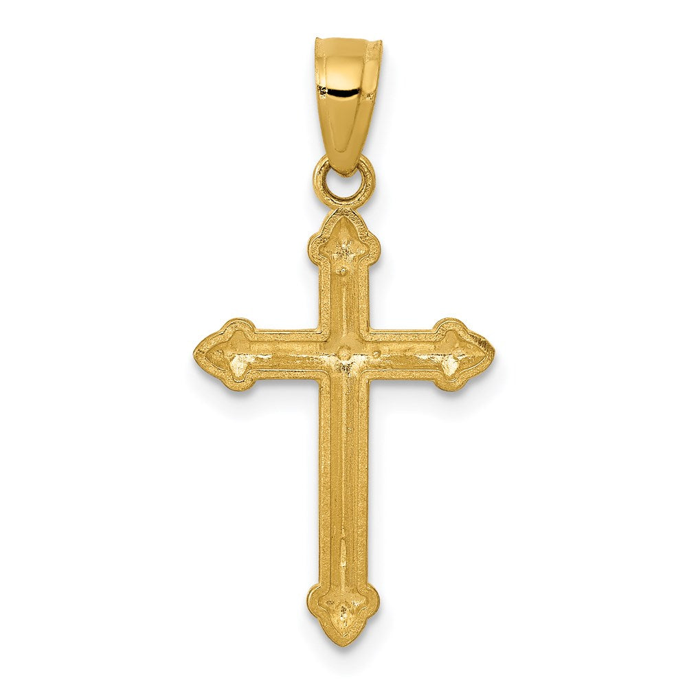 14K Gelbgold Passion Kreuz Anhänger
