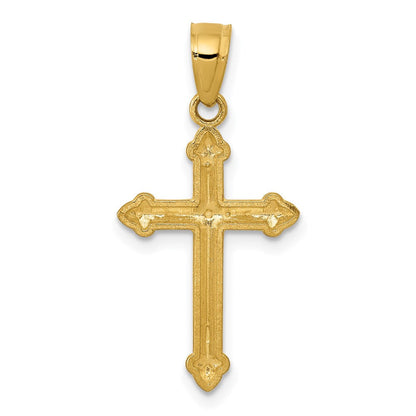 14K Gelbgold Passion Kreuz Anhänger