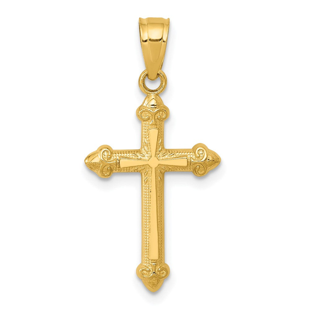14K Gelbgold Passion Kreuz Anhänger