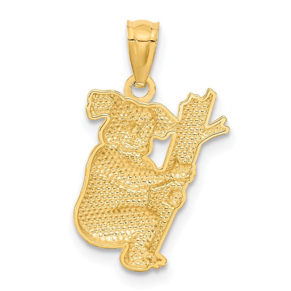 14K Gelbgold Strukturiert Koala Anhänger