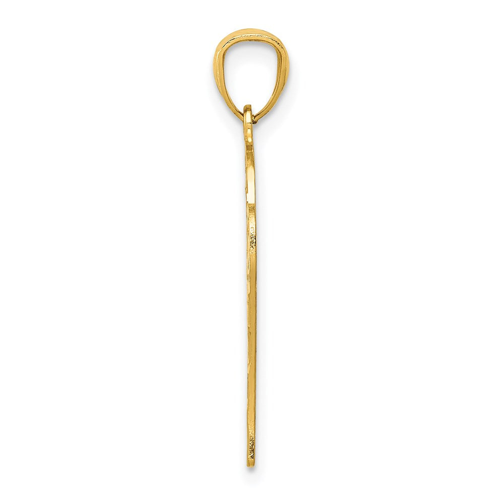 14K Gelbgold Basketball Anhänger