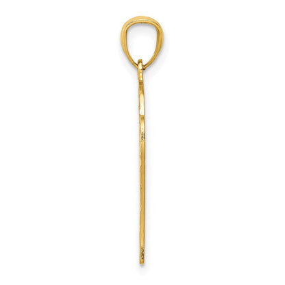 14K Gelbgold Basketball Anhänger