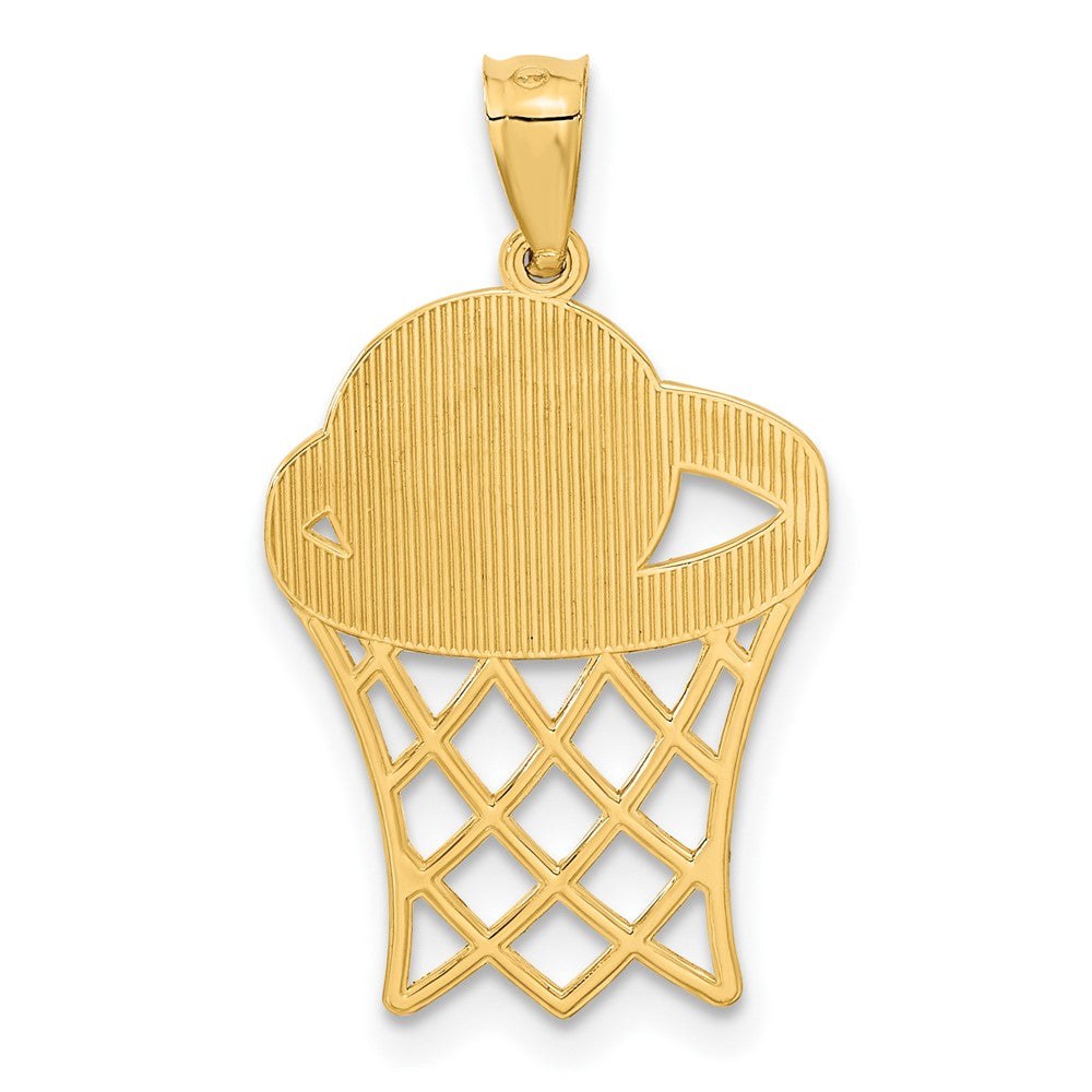 14K Gelbgold Basketball Anhänger