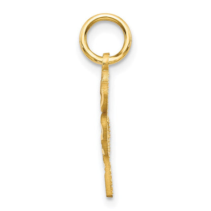 14K Gelbgold 4 Blatt Klee Charm