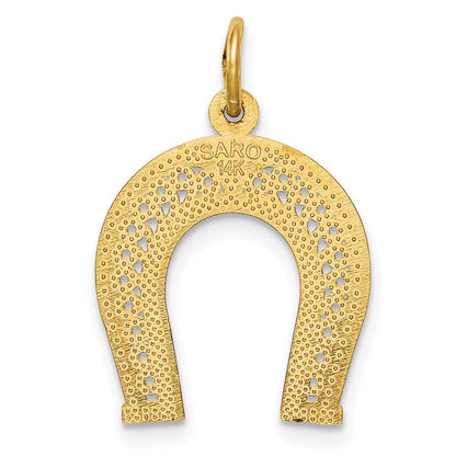 14K Gelbgold Hufeisen Charm