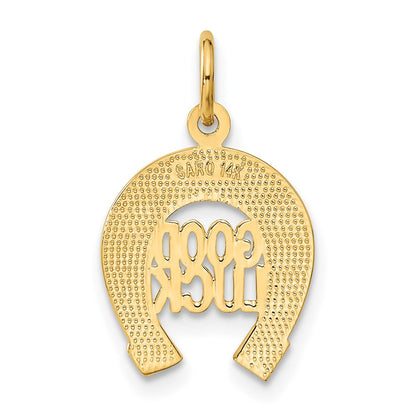 14K Gelbgold Hufeisen Charm