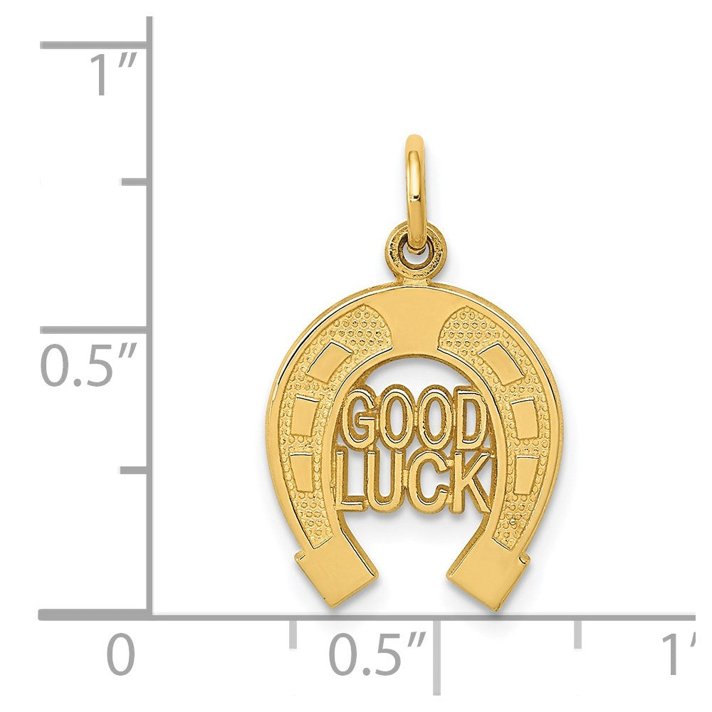 14K Gelbgold Hufeisen Charm