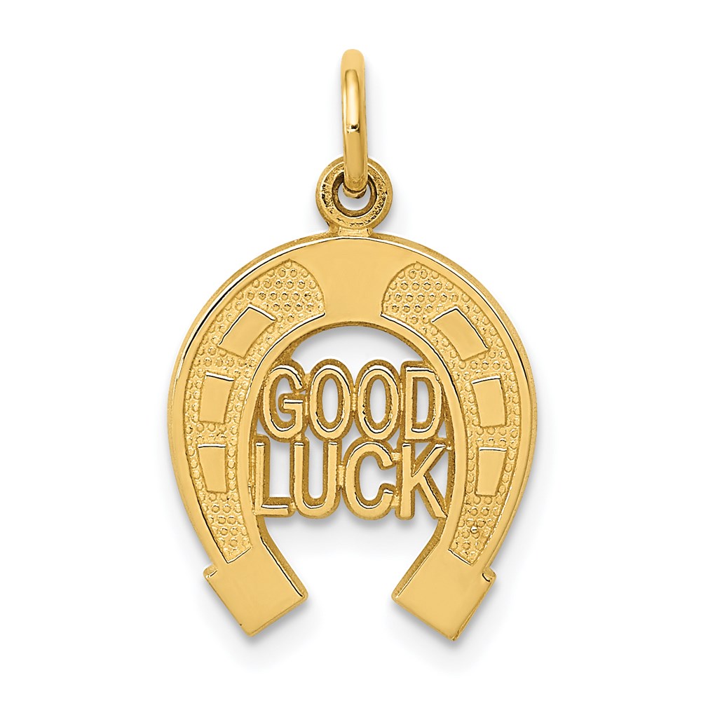 14K Gelbgold Hufeisen Charm