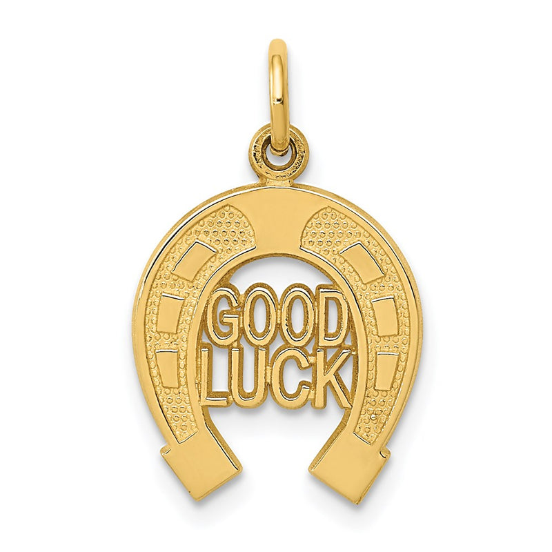 14K Gelbgold Hufeisen Charm