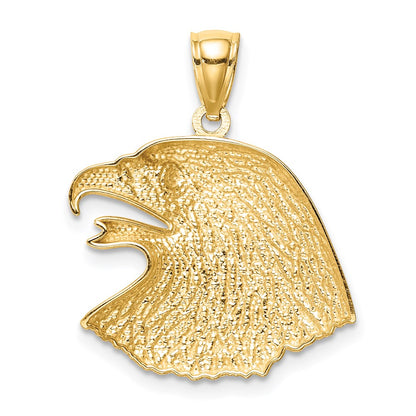 14K Gelbgold Adler-Anhänger, diamantgeschliffen