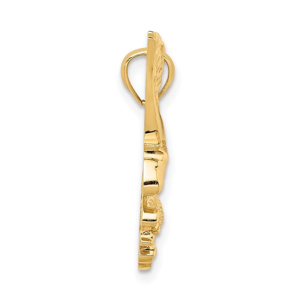 14K Gelbgold Anhänger "Adler", diamantiert