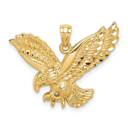 14K Gelbgold Anhänger "Adler", diamantiert
