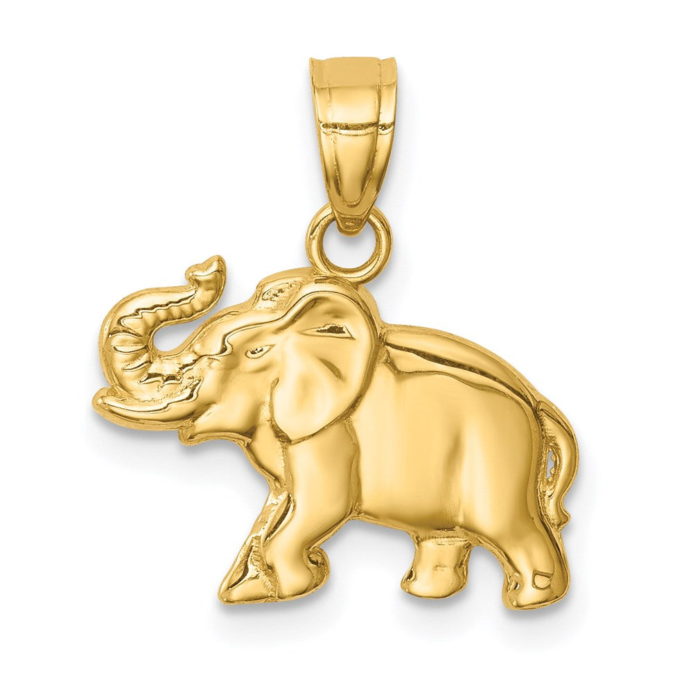14K Gelbgold Elefant Anhänger