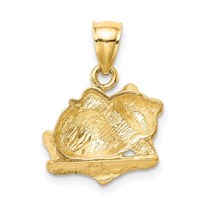Frosch-Anhänger aus 14K Gelbgold, diamantiert