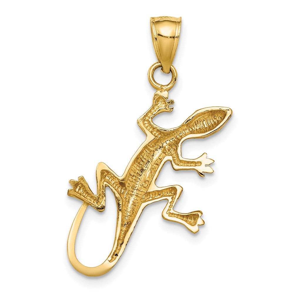14K Gelbgold Gecko-Anhänger
