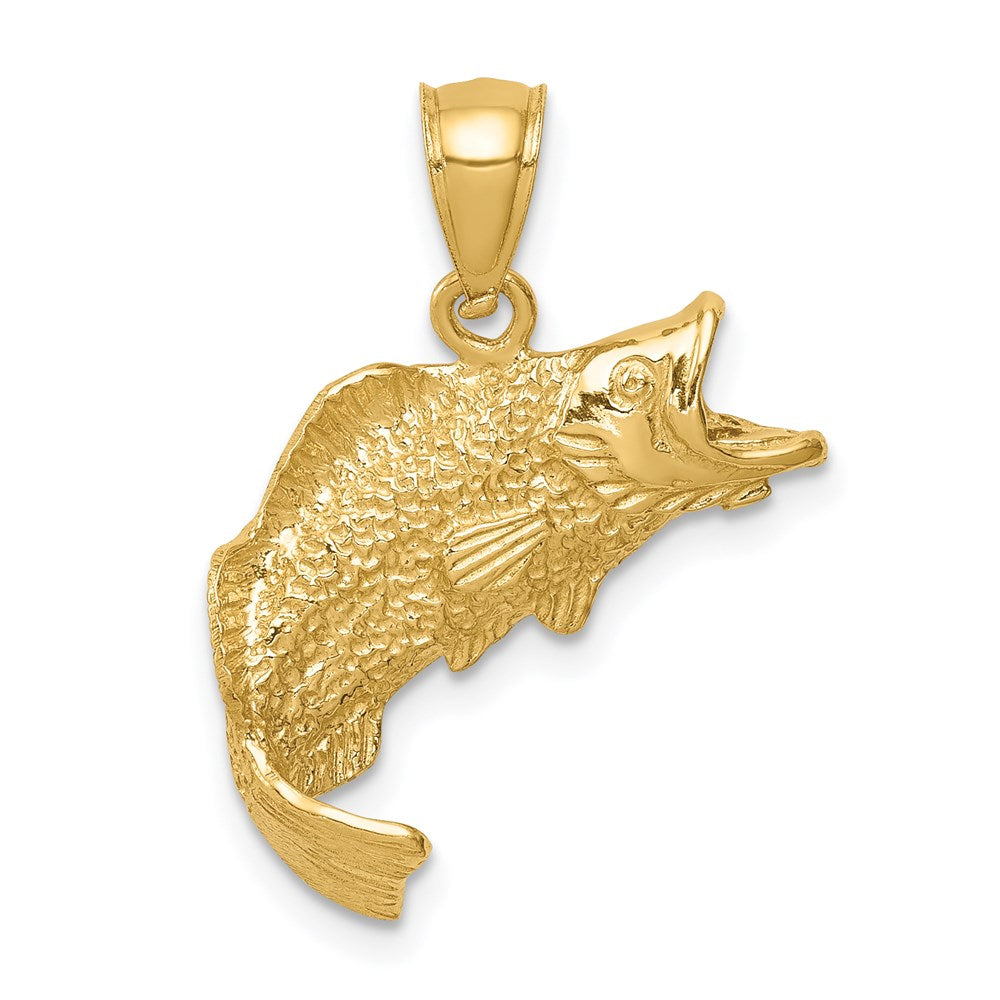 14K Gelbgold Fisch-Anhänger