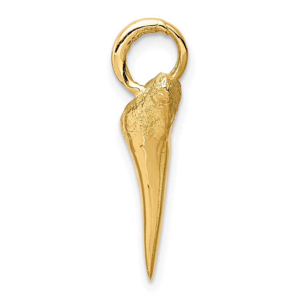 14K Gelbgold Haifischzahn-Anhänger