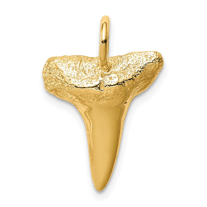 14K Gelbgold Haifischzahn-Anhänger