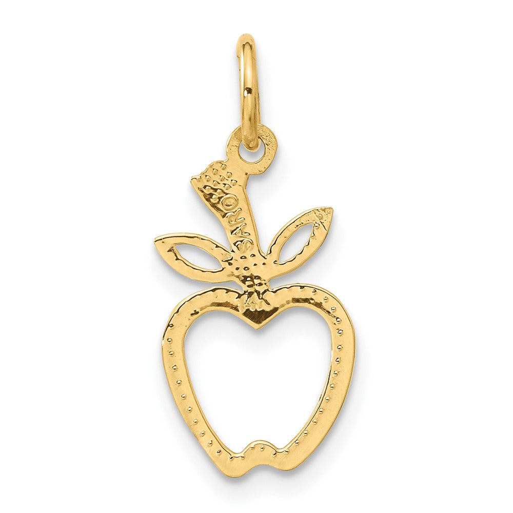 14K Gelbgold Apple Charm