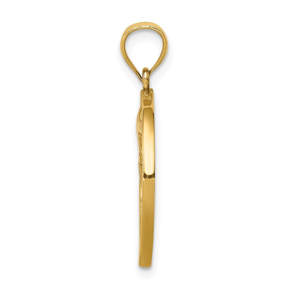 14K Gelbgold Delfin-Anhänger