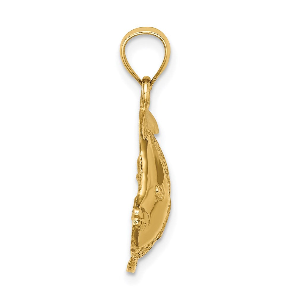 14K Gelbgold Fisch-Anhänger