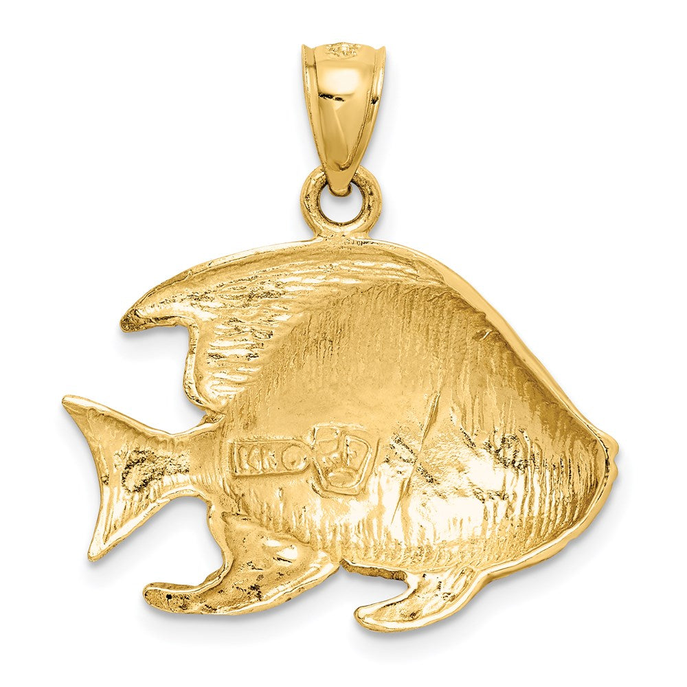 14K Gelbgold Fisch-Anhänger