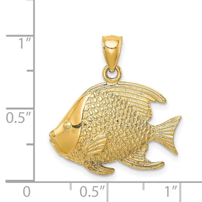14K Gelbgold Fisch-Anhänger