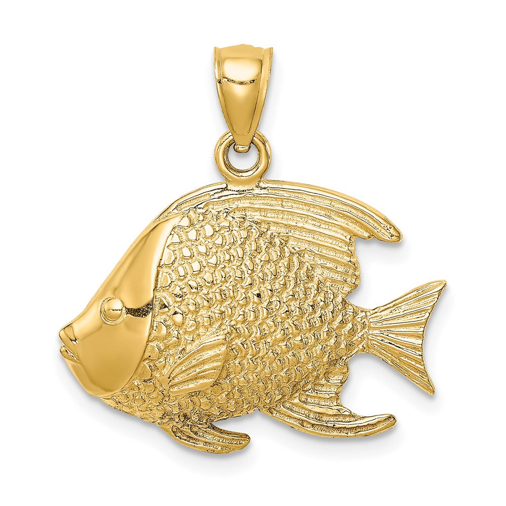 14K Gelbgold Fisch-Anhänger