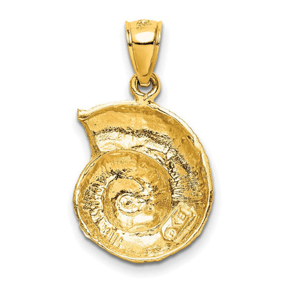 14K Gelbgold Muschel-Anhänger