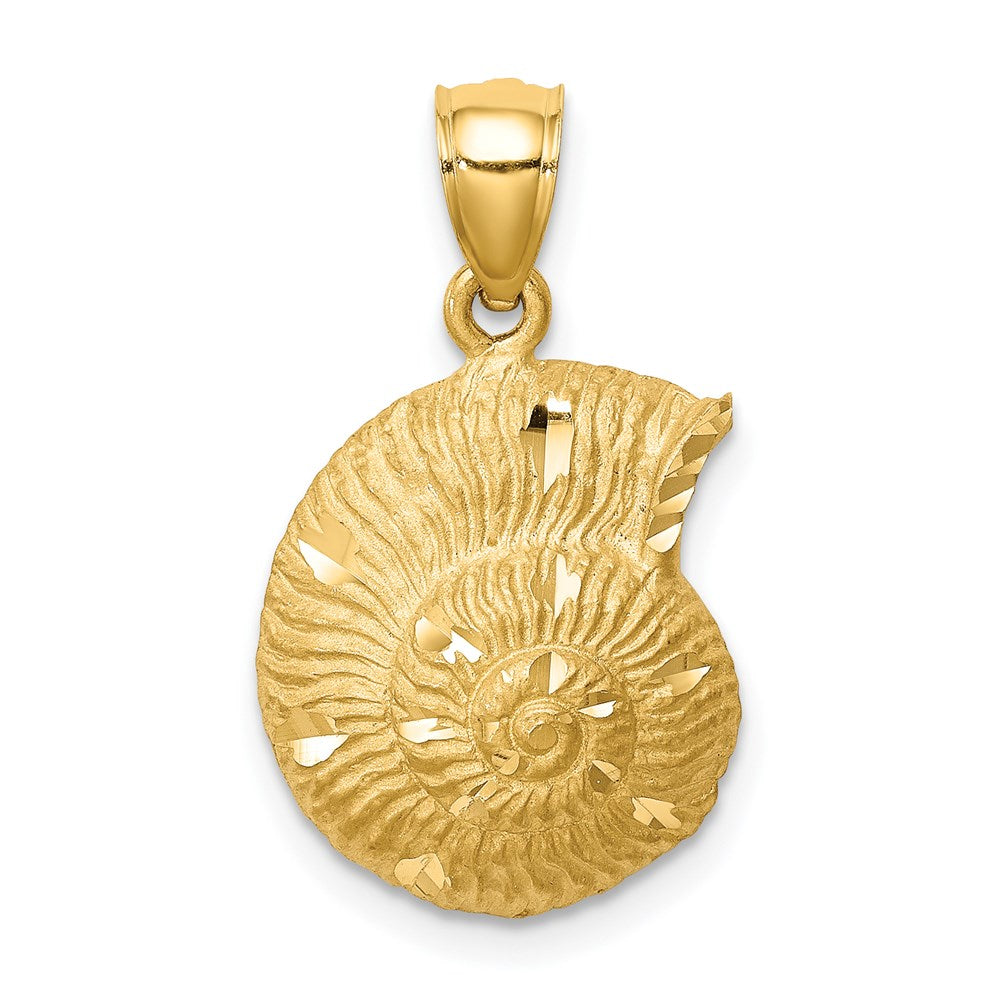 14K Gelbgold Muschel-Anhänger