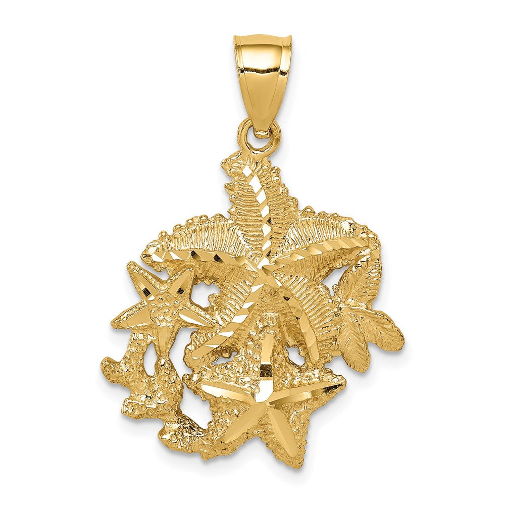 14K Gelbgold Seestern-Anhänger