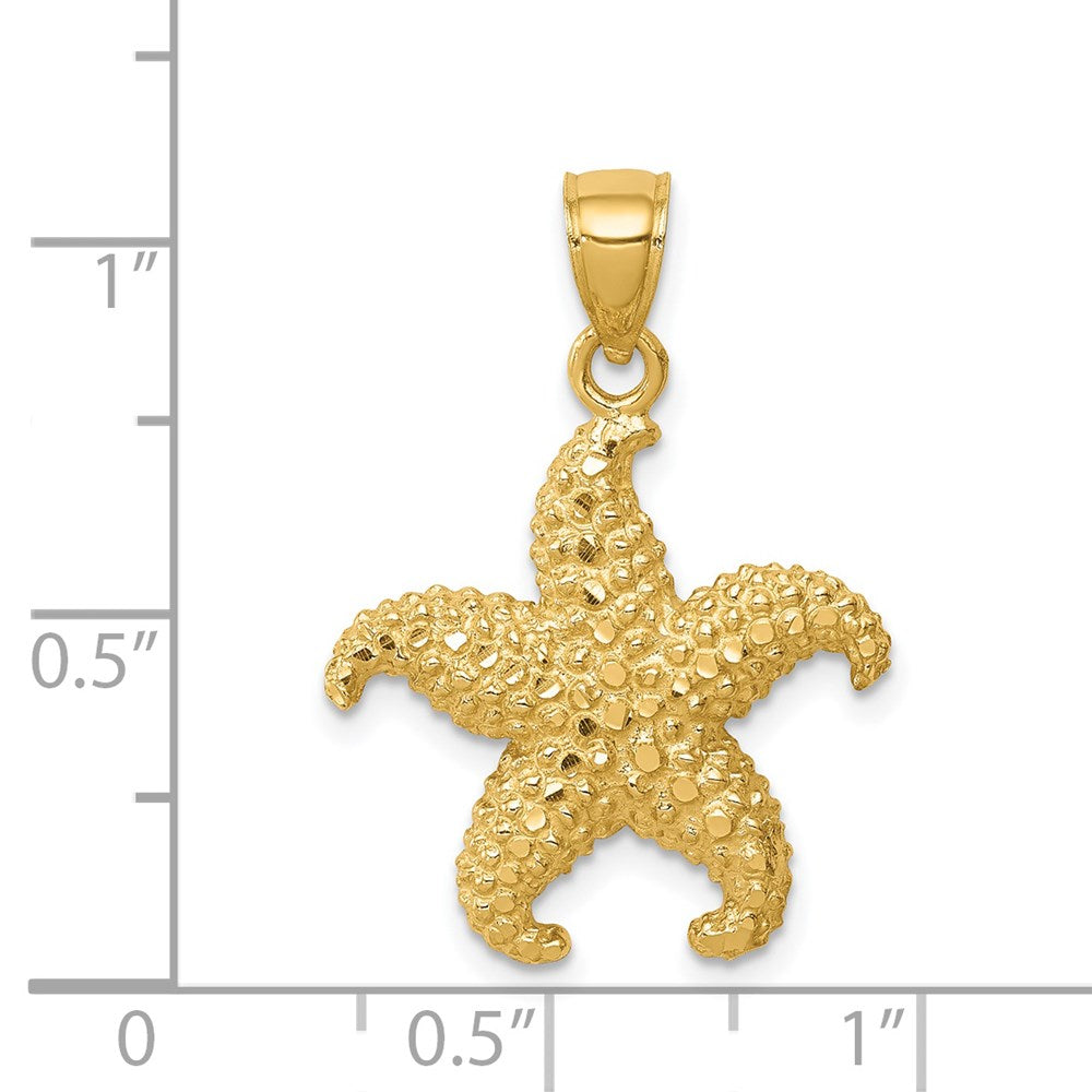 14K Gelbgold Seestern-Anhänger