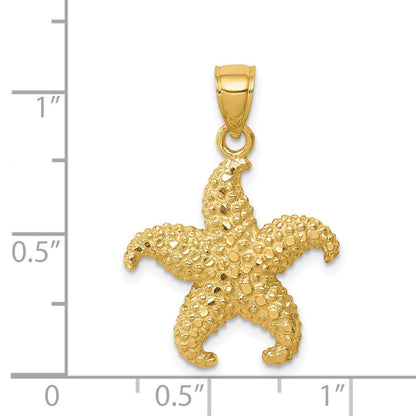 14K Gelbgold Seestern-Anhänger