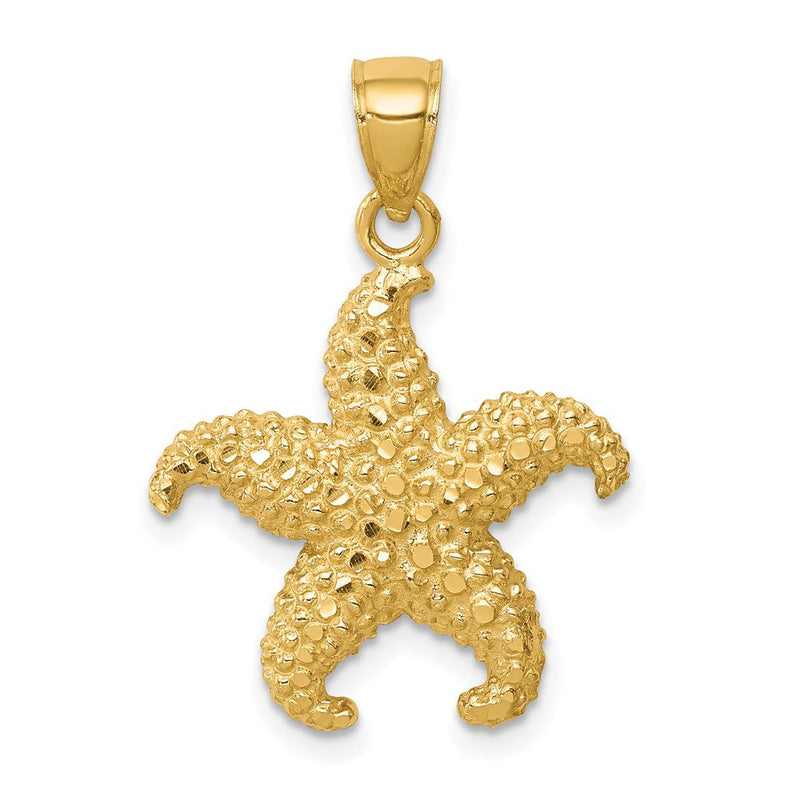 14K Gelbgold Seestern-Anhänger