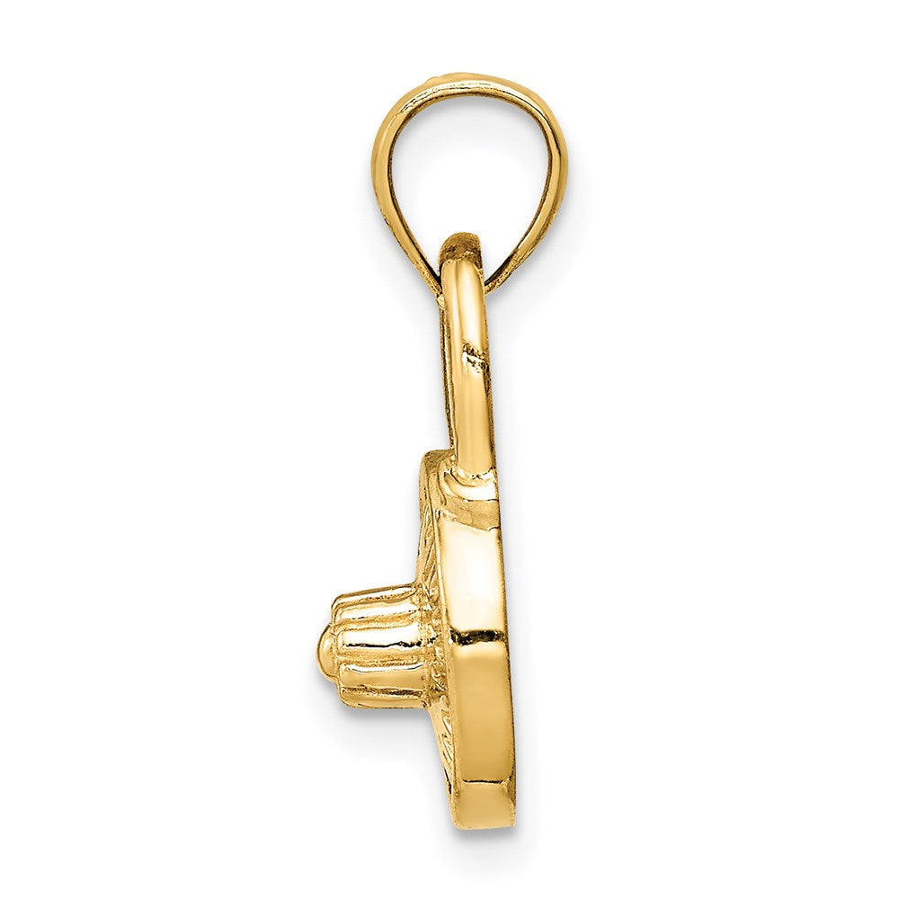 Schloss-Anhänger aus 14K Gelbgold