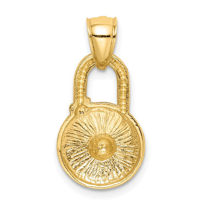 Schloss-Anhänger aus 14K Gelbgold