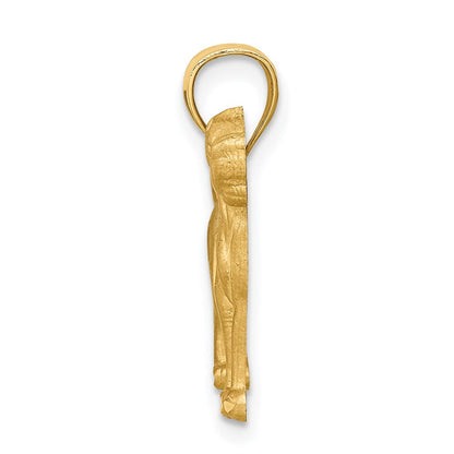 14K Gelbgold Anhänger „Boxer“ diamantgeschliffen