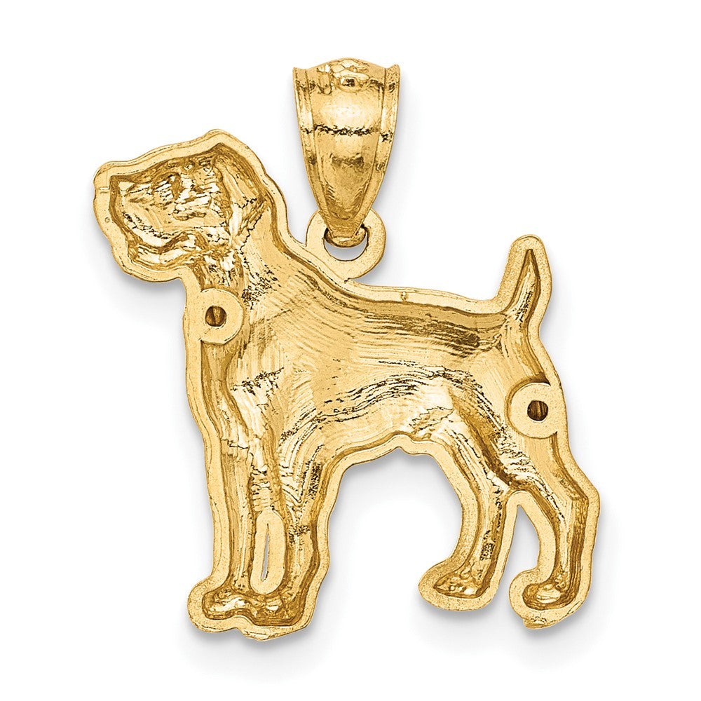 14K Gelbgold Anhänger „Boxer“ diamantgeschliffen