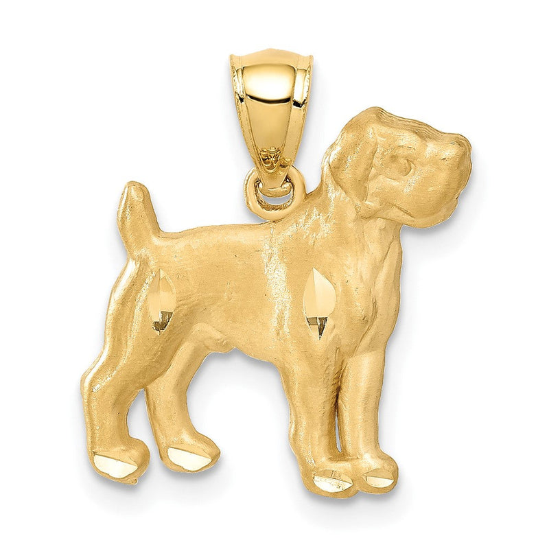 14K Gelbgold Anhänger „Boxer“ diamantgeschliffen