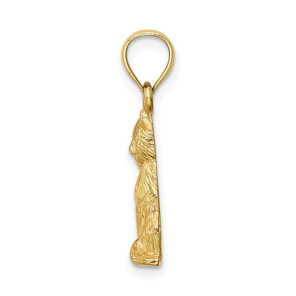 14K Gelbgold Katzen-Anhänger