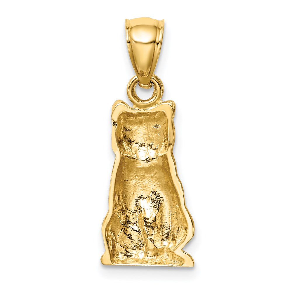 14K Gelbgold Katzen-Anhänger