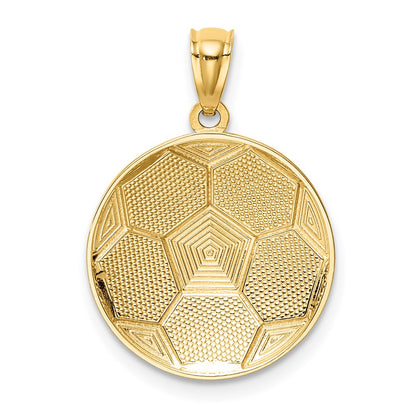 14K Gelbgold Fußball Kugel Anhänger